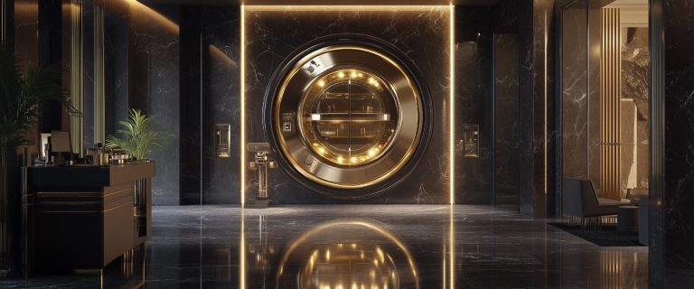 Concept art of an article about Are Offshore Numbered Accounts Still Possible: locked bank vault (AI Art)