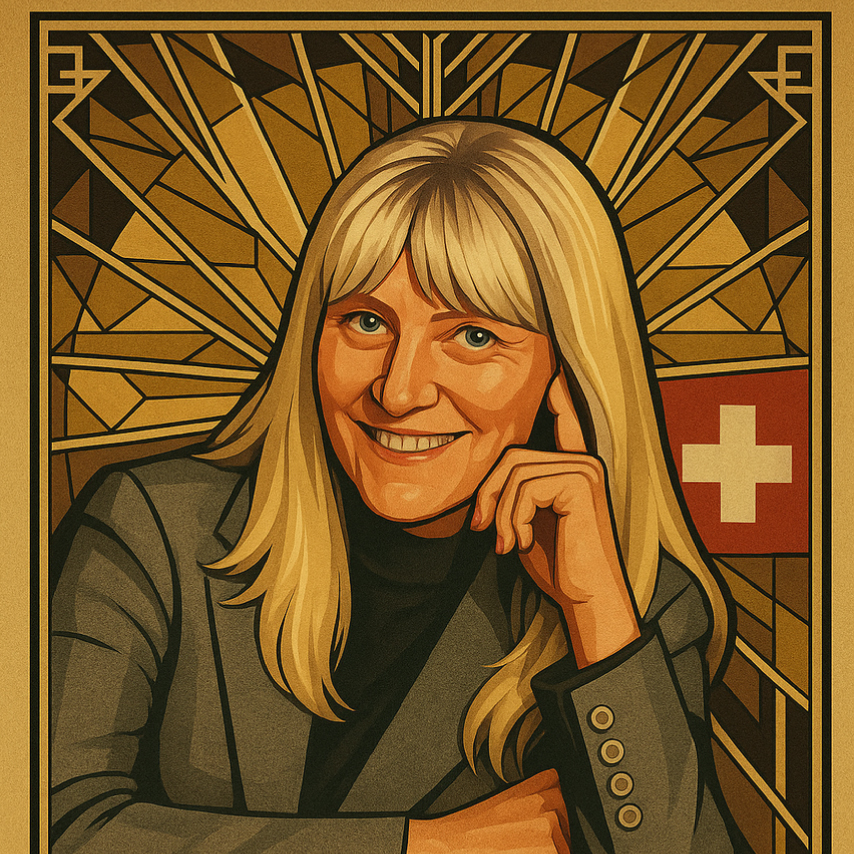 Art Deco portrait of Anne Liebgott