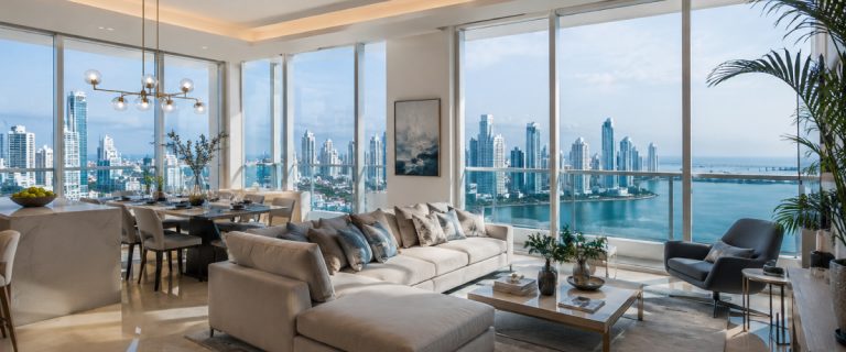 Concept art of an article about Buying Retirement Property Overseas: Panama City apartment with panoramic views (AI Art)